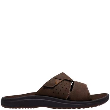 CLARKS MENS SANDAL - DARK BROWN
